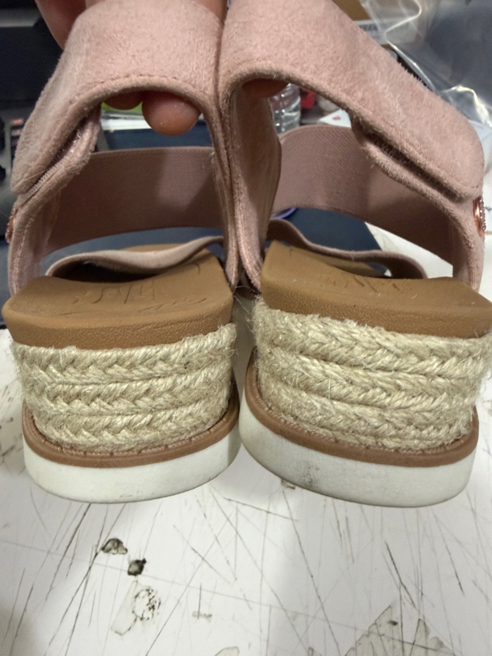 BOBS Martha Stewart Arch Fit Beach Kiss Beyond Chic Pink Wedge Sandals 6.5 - Picture 4 of 5